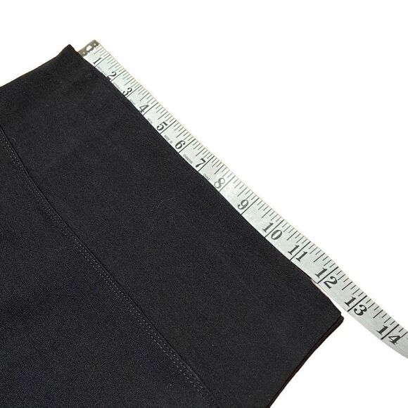 Hybrid & Co. black stretch midi pencil skirt with back vent - Picture 4 of 8